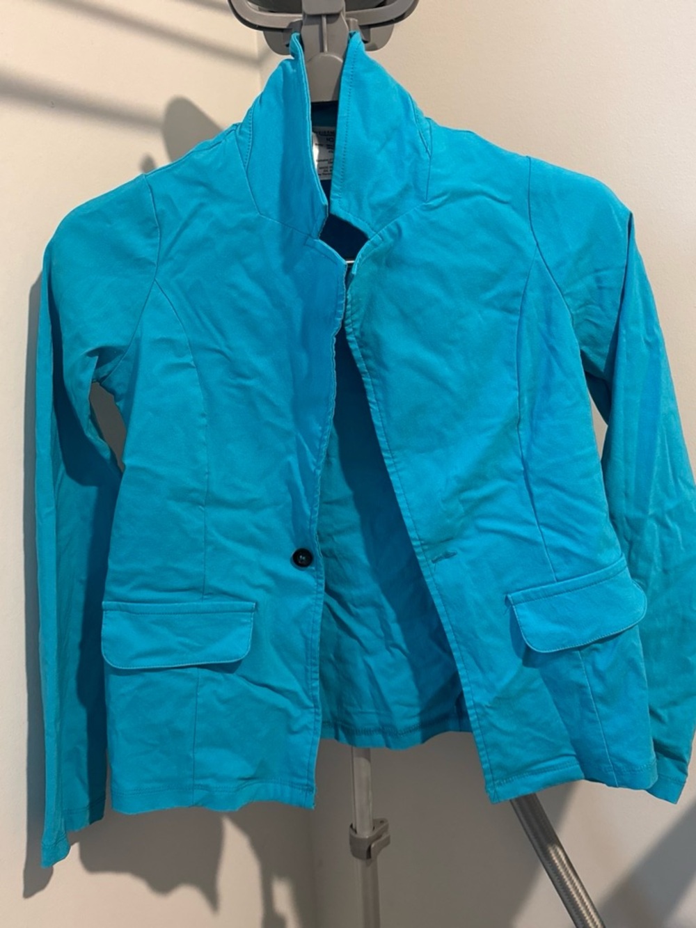 Weissman Bright Turquoise Single-Button Blazer